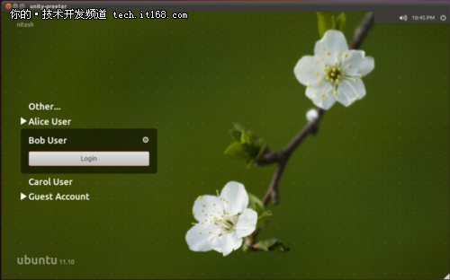 Ubuntu11.10的新登錄界面Greeter theme