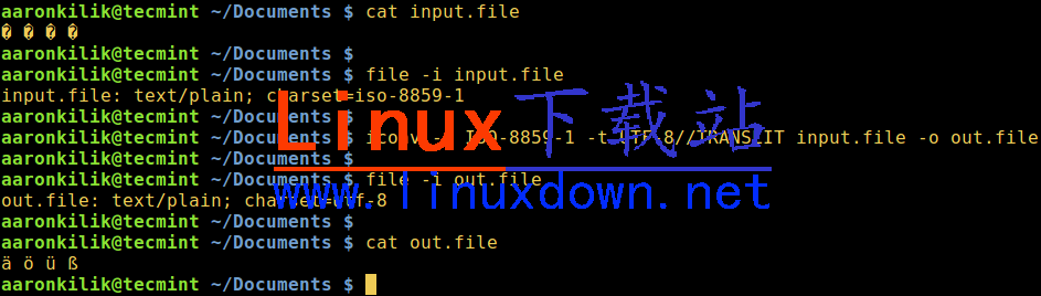 在 Linux 中將 ISO-8859-1 轉化為 UTF-8