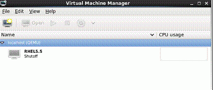 圖 6. virt-manager 管理遷移後的 RHEL5.5 虛擬機