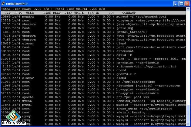 Iotop Command Example