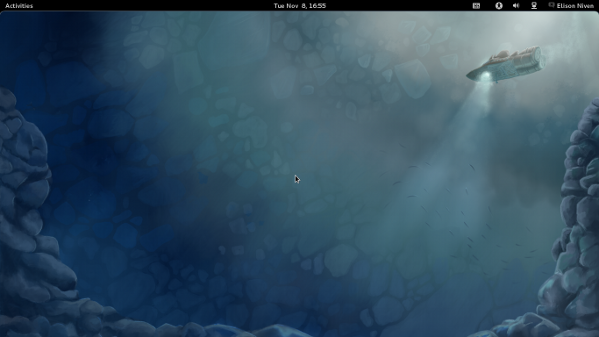Fedora Linux 16 Desktop Screenshot