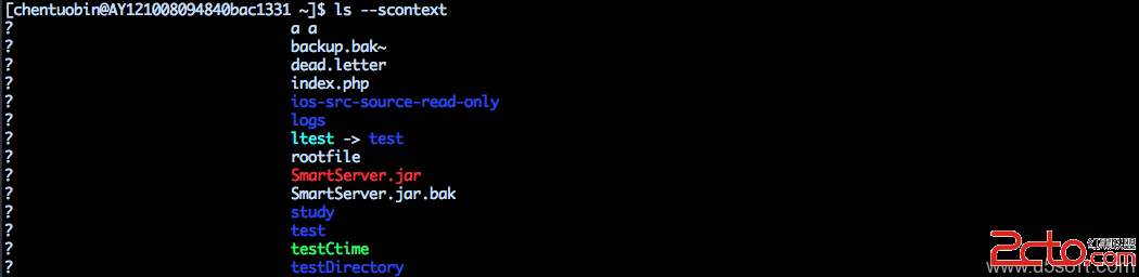 ls --scontext