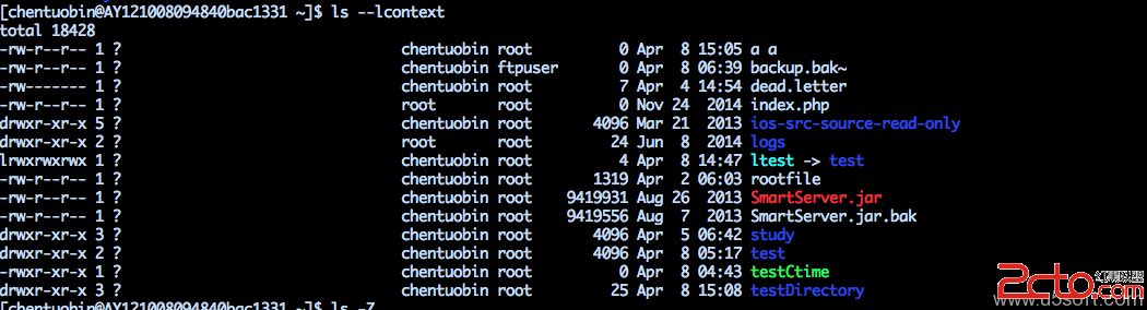 ls --lcontext