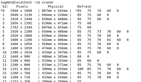 在Linux下更改桌面分辨率 腳本之家