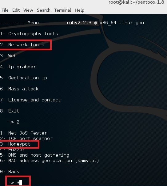 在Kali Linux 環境下設置蜜罐的方法