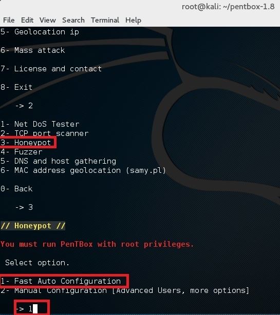 在Kali Linux 環境下設置蜜罐的方法