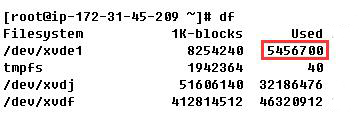 Linux df和du命令查出來的已使用空間不同如何解決？