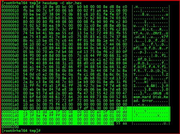 Linux系統讀取MBR信息的過程