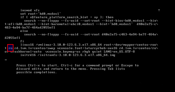  CentOS 7重置root密碼的技巧