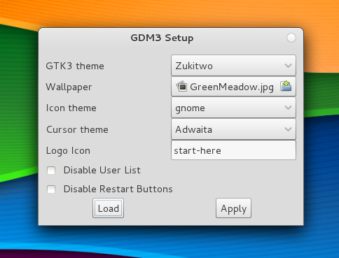 Fedora 安裝 GDM3Setup 設置你的登陸界面