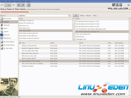 Songbird離開後 Linux下可以替代它的10個音樂播放器推薦（圖五）