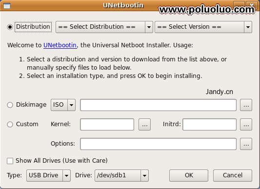 用UNetbootin輕松把Linux操作系統裝進U盤