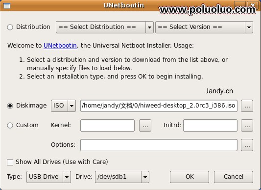 用UNetbootin輕松把Linux操作系統裝進U盤