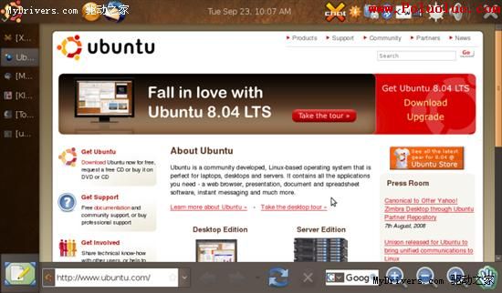 Ubuntu Mobile出現 針對UMPC（圖二）