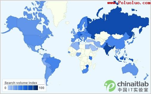 全球范圍內Linux用戶普及度數據(圖一)