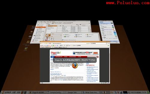 Linux下Compiz Fusion新特效Stackswitch
