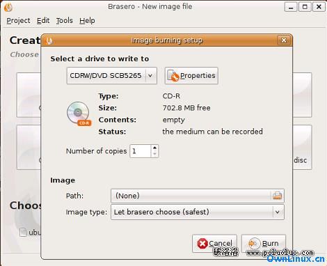 Ubuntu Linux 中也能輕松刻錄光盤（圖一）