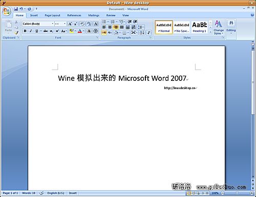 Linux Wine上運行MS Office 2007教程（圖二）