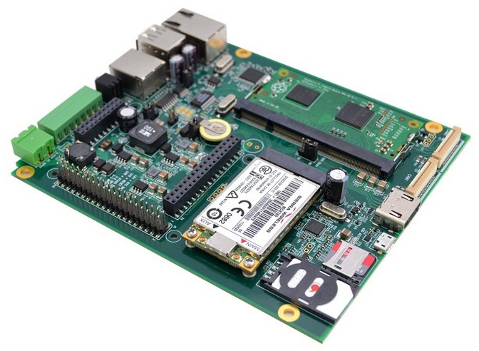 用樹莓派計算模塊搭建的工業單板計算機用樹莓派計算模塊搭建的工業單板計算機