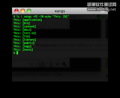 xargs screenshot