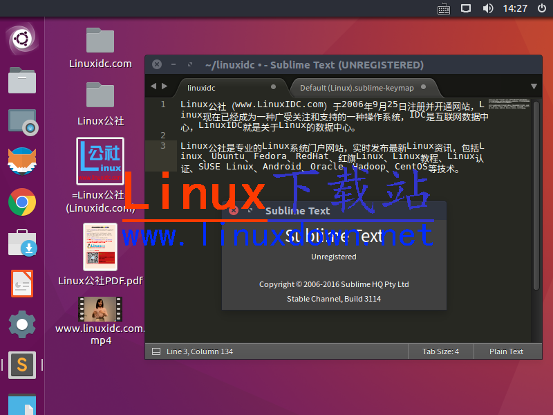 Sublime Text 3 Build 3114 版發布及在Ubuntu 16.04安裝