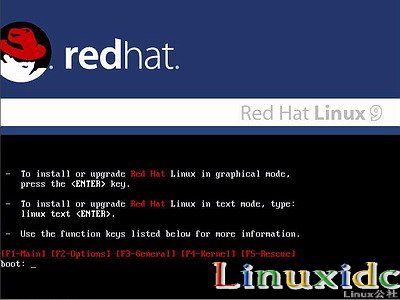 linux安裝教程(紅帽RedHat Linux 9)光盤啟動安裝過程圖解  三聯
