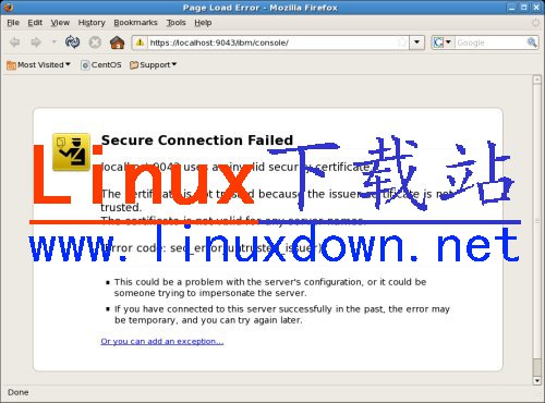 Firefox 中的安全連接失敗