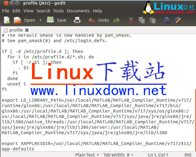 Linux下安裝Matlab Compiler Runtime方法